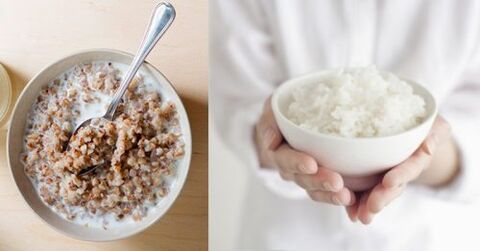 buckwheat porridge and rice to get out of the keto diet