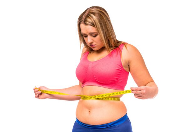 Fast diets did not save the girl from body fat