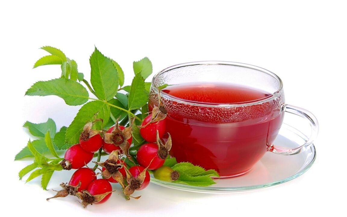 decoction of rose hips for gout